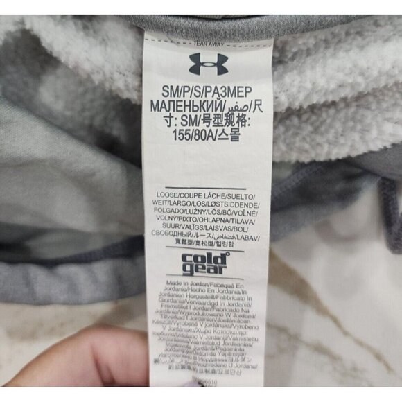 Under Armour Hoodie Gray Cold Gear Bling Kangaroo Pocket Women's Small - Picture 6 of 8